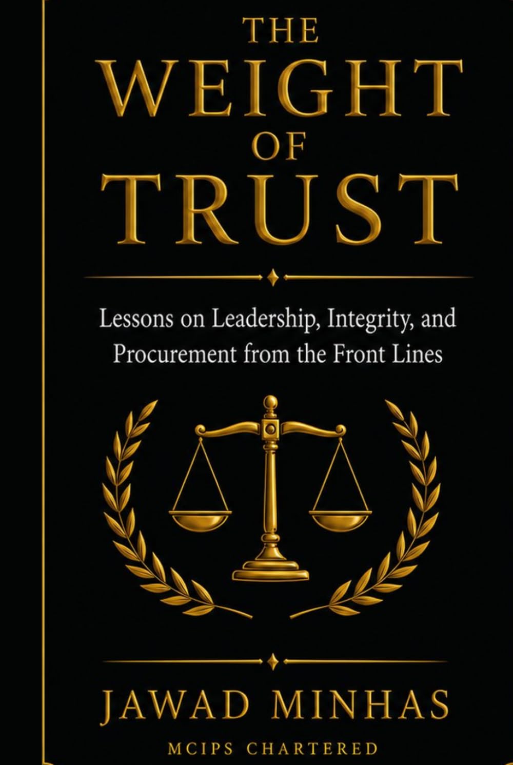 The Weight of Trust — book cover by Jawad Minhas