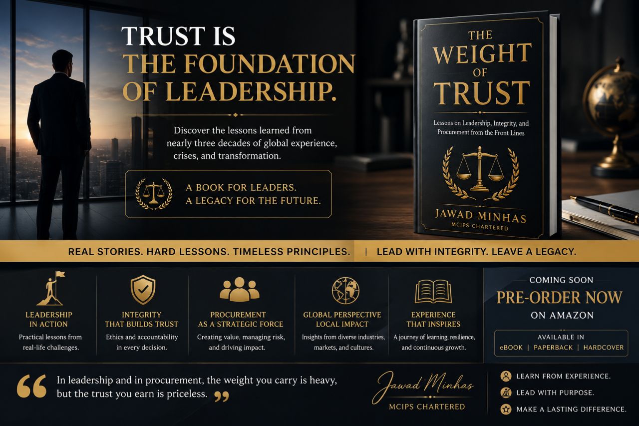 The Weight of Trust — Trust is the Foundation of Leadership, book launch by Jawad Minhas